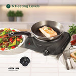 Green Lion Single Plate Electric Hob - Black