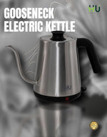 HU Gooseneck Electric Kettle 0.8L Stainless Steel Pour-Over Kettle – HKI-1007