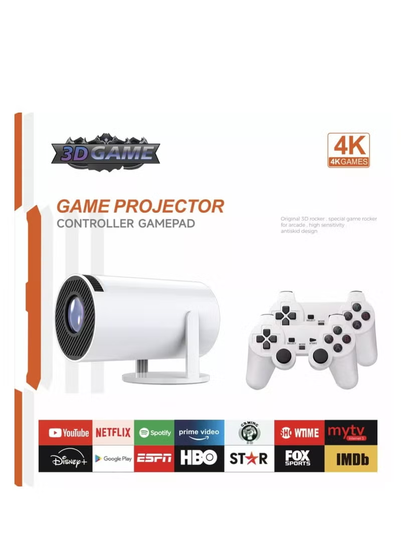 Android Projector with 2 Game pad 4k HDR - Smartbarry HT5Plus