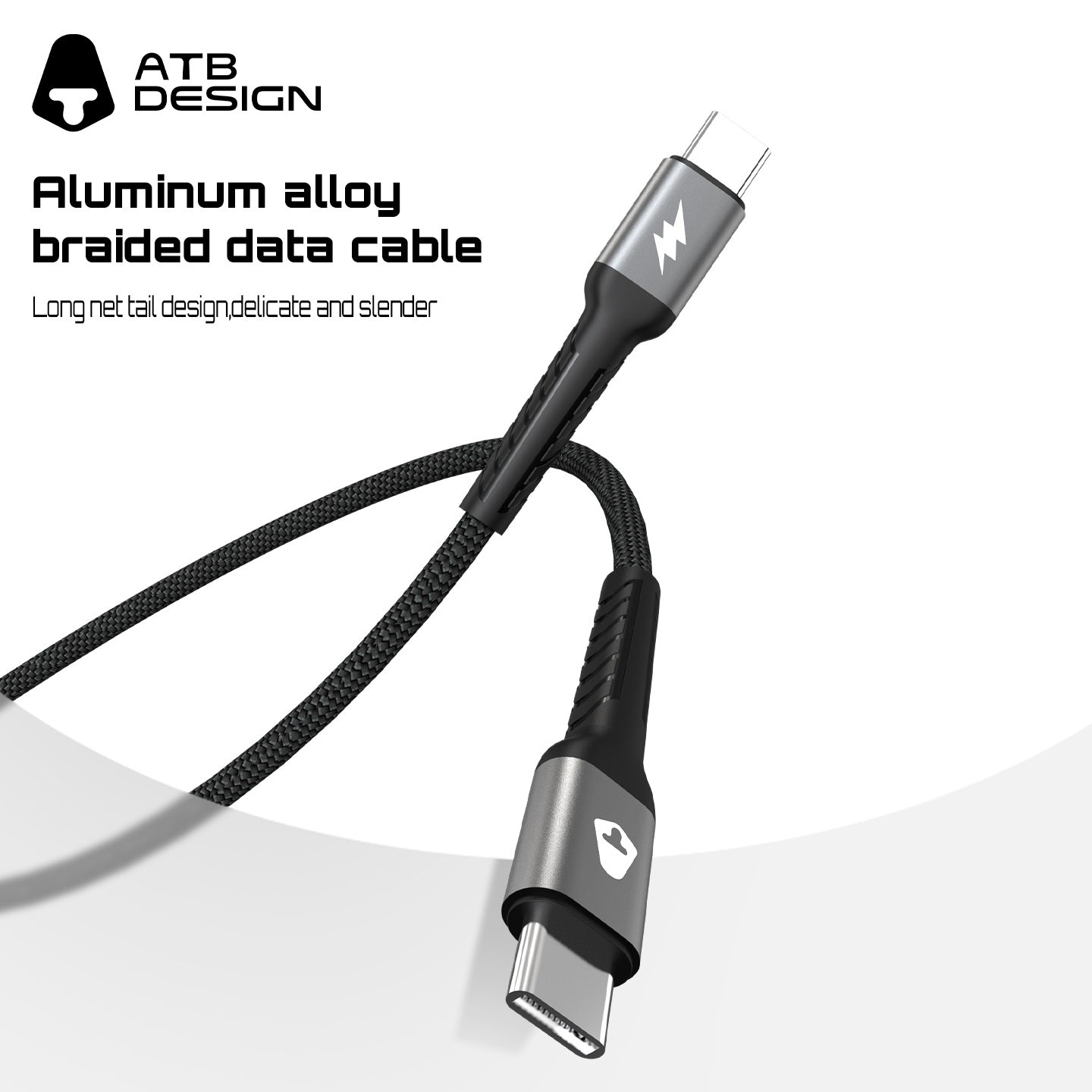 AG Aluminum Alloy Braided Charging & Data Cable 1.2M with Fast Charging Support - 9265