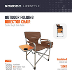 "Porodo camping chair with cup holder and armrest"