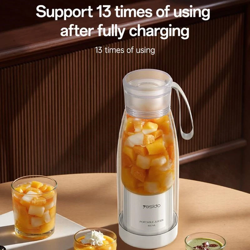 YESIDO PORTABLE BLENDER – 450ml Portable USB-C Juicer 1544