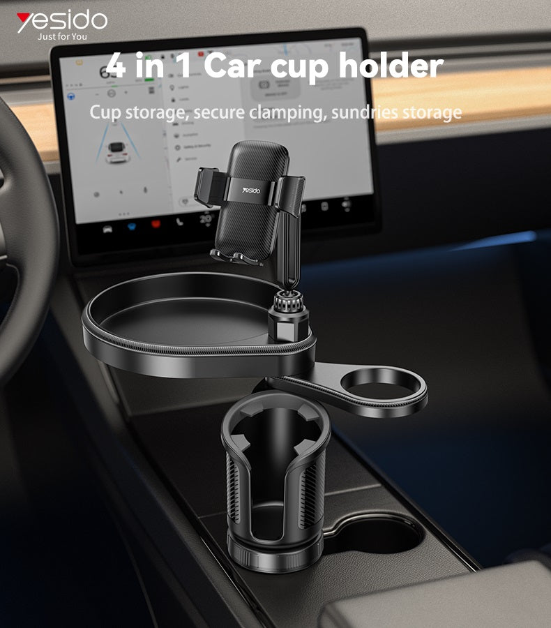 C274 720 Rotating Phone Mount 4 in 1 Multifunctional Car Cup Phone Holder