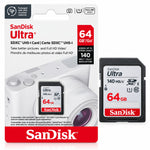 Camera Memory Card Sandisk Ultra 64gb 140mb/sec