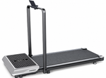 Porodo Athlete Dual-Function Treadmill with Built - in Vibration Training - Black