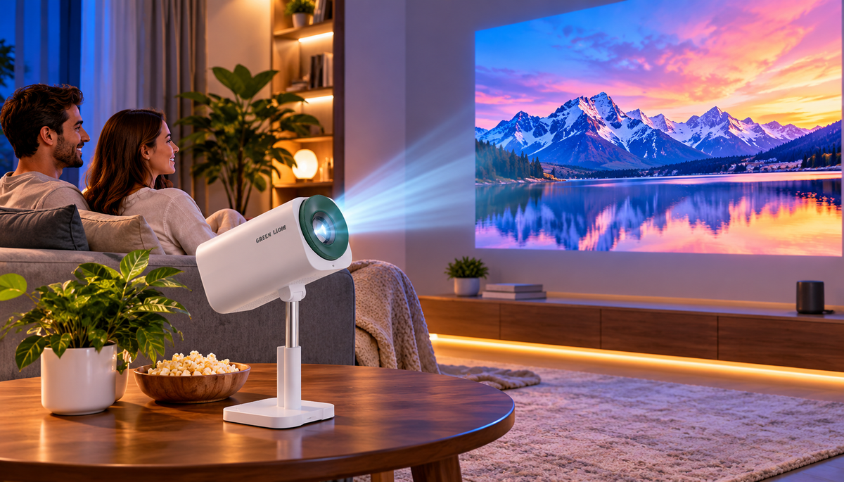 Green Lion Nova2 Portable Projector – Android 13, 4K Support, 100-Inch