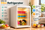 Green Lion Mini Classic 55L Refrigerator - White