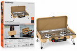 Porodo Lifestyle Dual Burner Foldable Camping Stove - Khaki