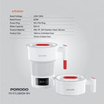 Close-up of digital screen on Porodo portable kettle