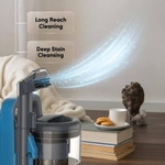 Compact and lightweight Green Lion carpet cleaner removing deep carpet stains