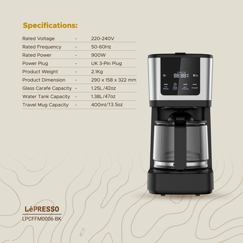 Glass Carafe Coffee Machine