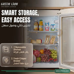 Green Lion Mini Classic 55L Refrigerator - White