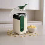Green Lion Pop Mate Popcorn Maker 1200W – Hot Air Popcorn Machine, Oil-Free, White 8784