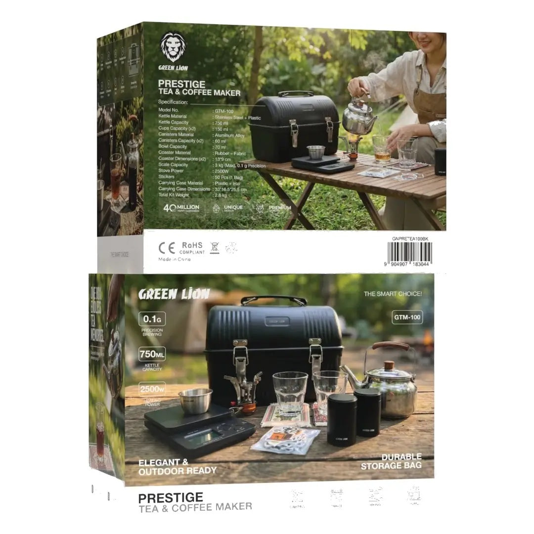 Green Lion Prestige Tea & Coffee Maker - Black