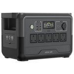Black power station with multiple outlets and display on a white background, branded 'Green Lion'.