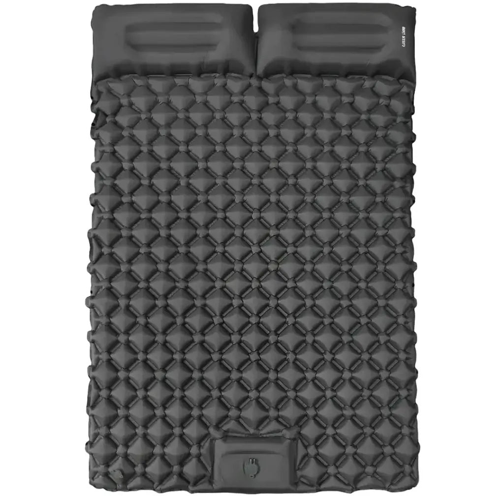 Green Lion inflatable air mattress in stylish gray	مرتبة هوائية جرين ليون بلون رمادي أنيق