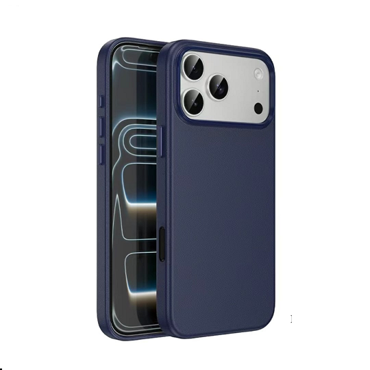 Hoco DG30 Dark Blue silicone case for iPhone 17 Pro Max with a premium matte finish.