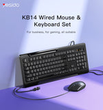 Yesido KB14 Wired Keyboard & Mouse Combo – High-Quality Desktop & Laptop Set