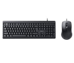 KB18 104 Full Keys Compactlayout 1.5M Length Cable USB connection Wired Keyboard And Mouse Set