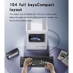 KB18 104 Full Keys Compactlayout 1.5M Length Cable USB connection Wired Keyboard And Mouse Set