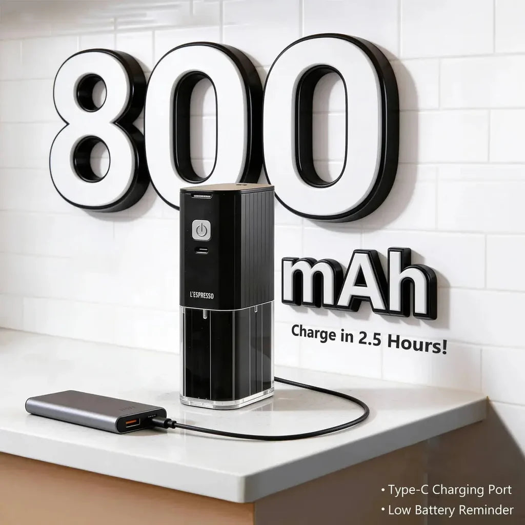 LePresso JetGrind Rechargeable Coffee Grinder