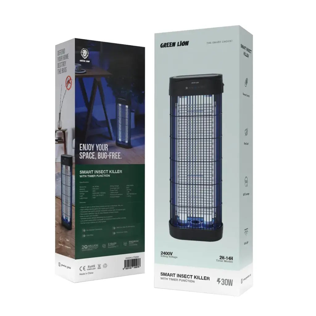 Green Lion smart insect killer packaging on a white background