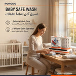 Porodo Lifestyle Launder Twin 2L Portable Mini Washing Machine - White