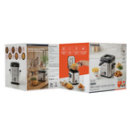 Porodo Lifestyle Crispo Single Basket Electric Deep Fryer - Silver / Black