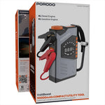 Porodo VoltBoost 10000mAh Compact Utility Tool packaging on a white background