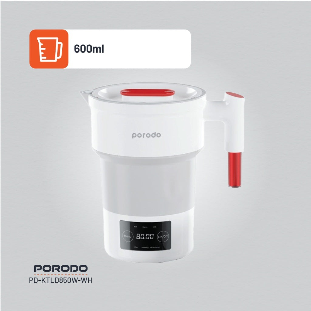 Porodo Lifestyle kettle beside camping gear outdoors