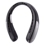 Black neckband with digital display on a white background