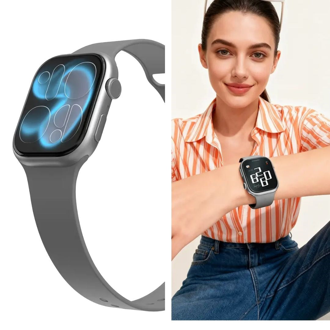Porodo AeroFit II 2.01" Smart Watch - Silver