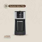 Side Angle of LePresso Coffee Machine with UK 3-Pin Plug