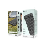 Compact folded Green Lion mattress in portable storage bag	مرتبة جرين ليون مطوية بشكل مدمج في حقيبة التخزين المحمولة