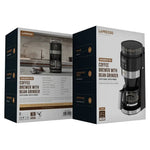 Stylish LePresso brewer with 1.35L water tank.