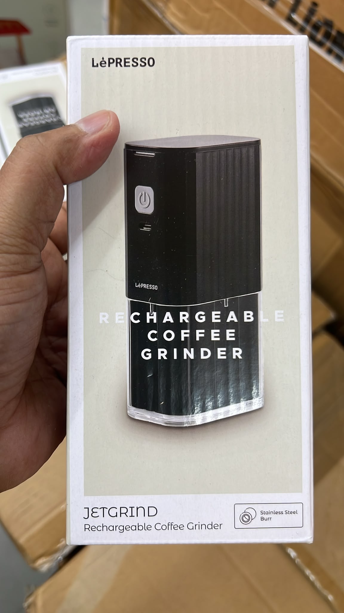 LePresso JetGrind Rechargeable Coffee Grinder