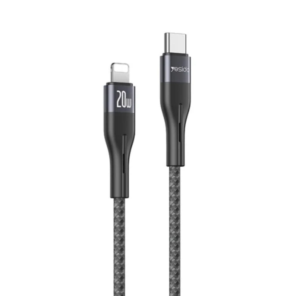 Yesido CA155 USB-C to Lightning Fast Charging & Data Cable 20W 1.2M – Braided Design