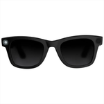 Black sunglasses with a white background