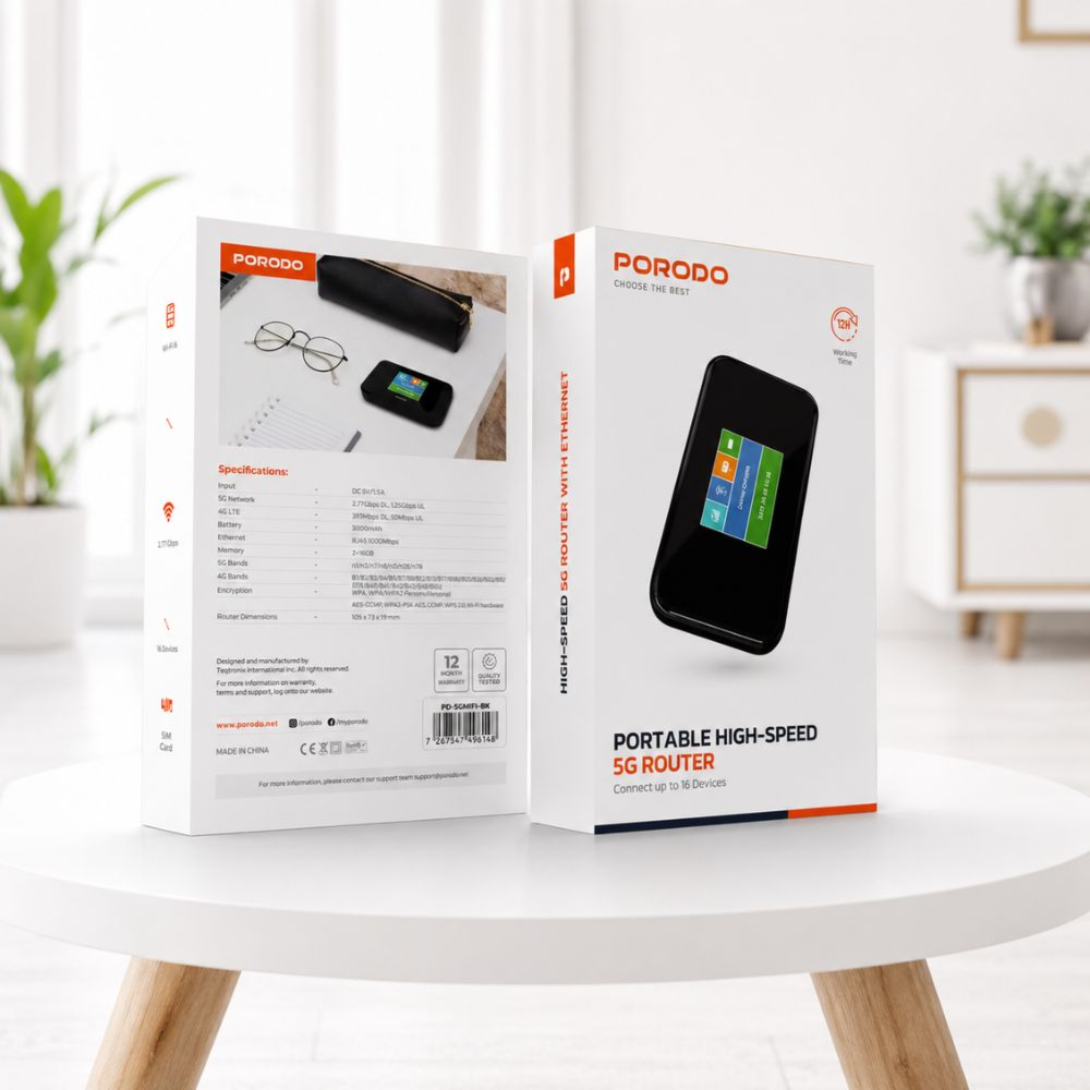 Porodo Portable High-Speed 5G Router