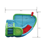 Happy Hop Crocodile Pool Airflow Waterslide – Fun Inflatable Water Play Center for Kids 9240