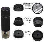 HK hookah soft-touch ABS handle close-up