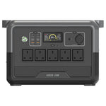 Portable power station with multiple outlets and a display, branded 'Green Lion', on a white background.