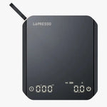 Black electronic device with digital display on a white background, branded 'LePresso'.