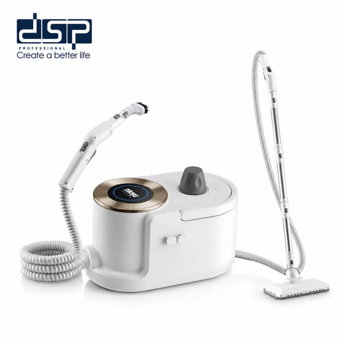 DSP KD2101 9 in 1 Steam Cleaner – 2000 Watt Power, 1.6 Liter Capacity