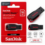 Sandisk 16Gb Cruzer Blade 2.0 Usb Flash Drive