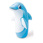 Inflatable Dolphin Bop Bag for Kids Punching Toy, Durable & Fun Indoor/Outdoor Play - intex Dolphin 44670