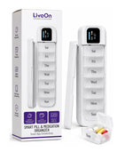 LiveOn Smart Pill & Medication Organizer with Bluetooth App Connectivity – A170