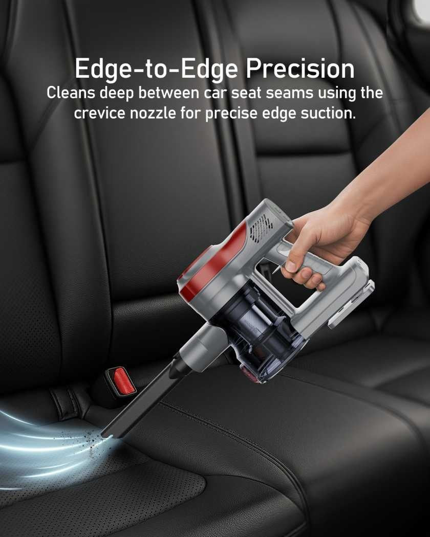 Moxedo MX-VC004 cordless stick and handheld vacuum with HEPA H12 filtration.