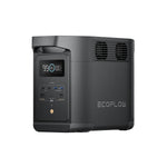 Black EcoFlow power station on a white background