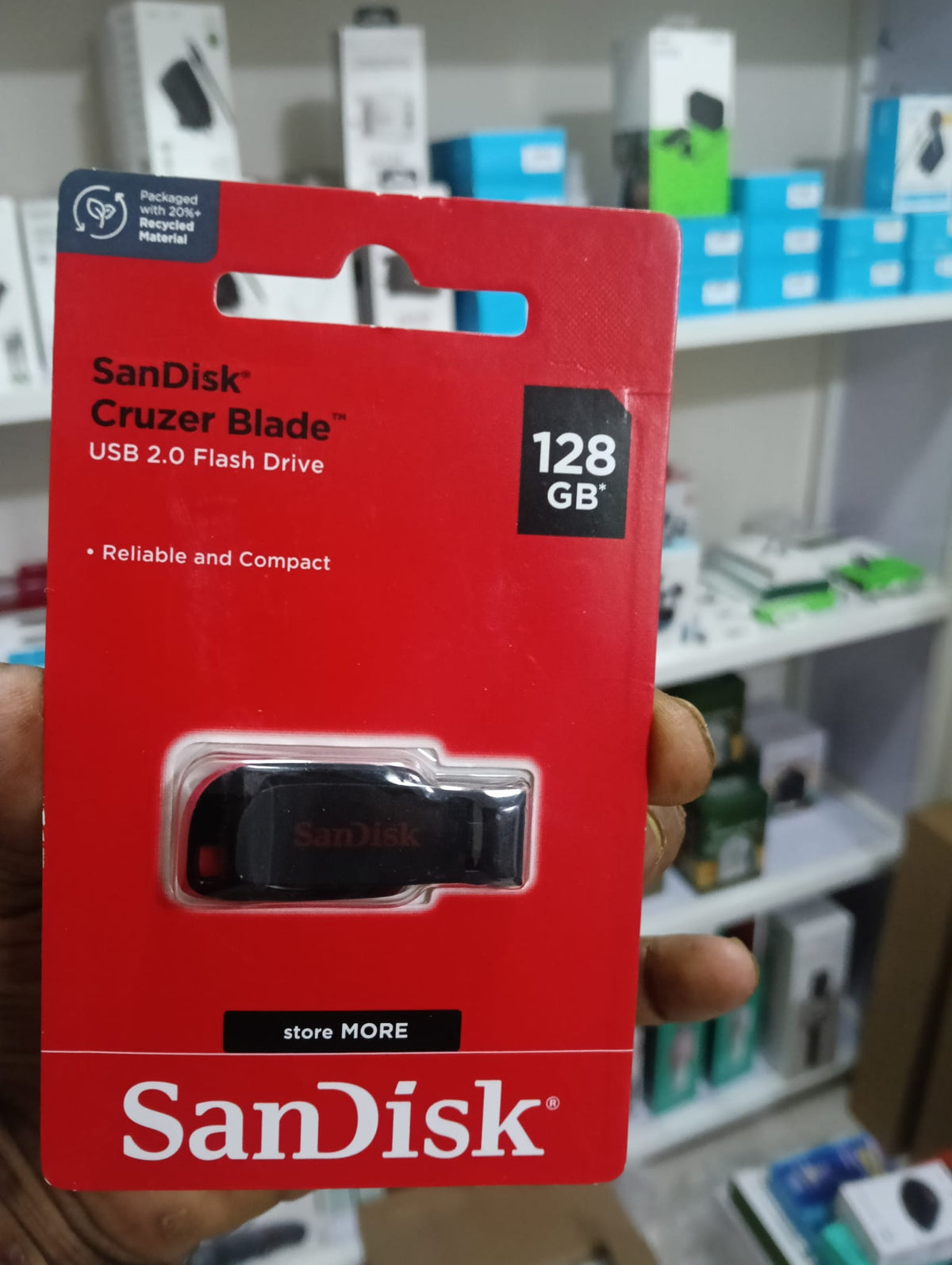 Sandisk 128Gb Cruzer Blade 2.0 Usb Flash Drive